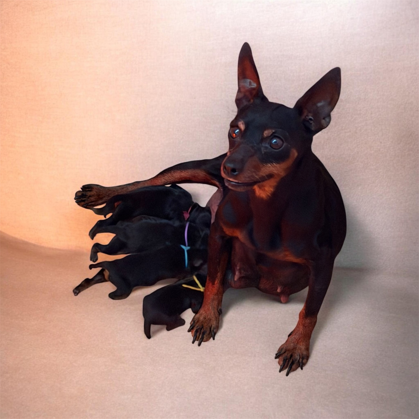 Du Hameau Des Nours - Pinscher nain - Portée née le 19/07/2026